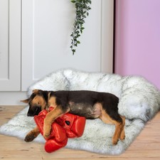 Pet Mat Large Luxury Fur Calming Dog Bed, Couch Bed, Dogs Landing Furniture