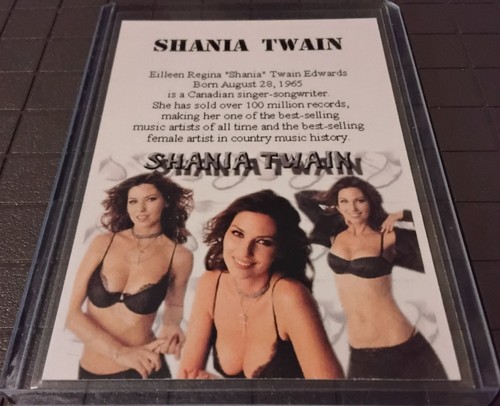 Shania Twain Custom / Novelty Trading Card Singer - Picture 2 of 2