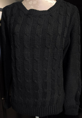 BPC BON PRIX Damen Strick Pullover Gr. 40/42 in Schwarz Neu