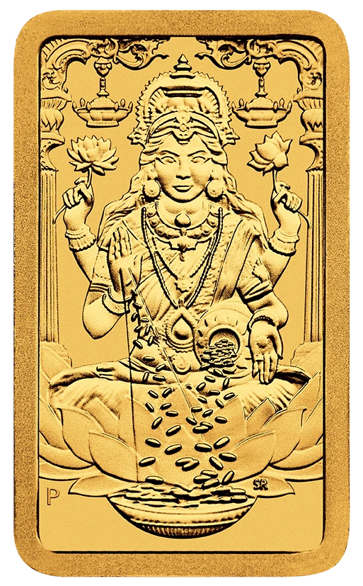 2025 Perth Mint Diwali Lakshmi 5 Gram Gold Minted Bar in Card - Image 3 of 4