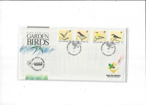 Singapore Year 1991 Garden Birds HSBC Private FDC