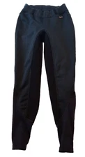 Women's/girls KERRITS black full seat equestrian horse riding breeches sz S MINT