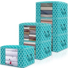 Storage Bags 100L 6 Pack Large Blanket Clothes Organization Foldable Organizer