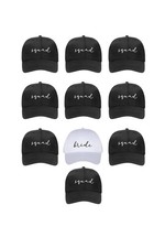 Bachelorette Hats  10 Pack 1 White Bride Hat  9 Black Squad Hats I Bride T...