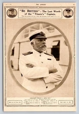 Titanic Captain Edward J. Smith Vintage Postcard 1912 White Star Line