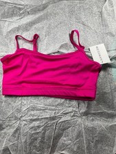 NWT Weissman Lustre Camisole Bra Top   Color Lipstick Pink Child Medium 10/12 