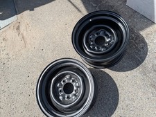 Pair Wheel Vintiques 14x7 Trifive 5 On 4.75 Chevy Van Regal 442 Corvair Gto