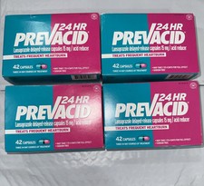 Lot Of 4 Prevacid  15mg, (168) Total Capsules 42 Ct. Exp 08/2026+