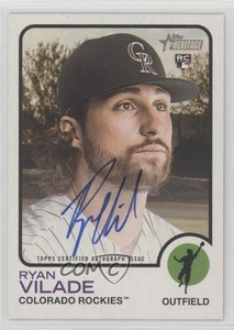 2022 Topps Heritage Real One Auto Ryan Vilade #ROA-RV Rookie Auto RC