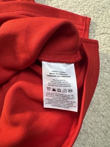 Nike Dri Fit 1/2 Zip Raglan Long Sleeve Red/Black Size M Ohio State Buckeyes - Picture 5 of 9