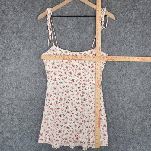 Vestido Reformation para mujer 8 correas florales Christine Mini EcoVero Georgette - Imagen 10 de 13