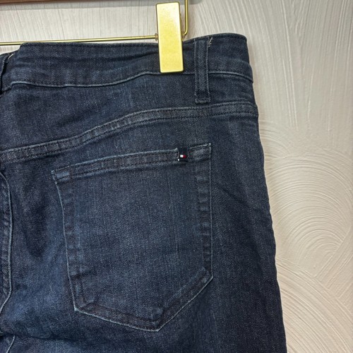Tommy Hilfiger Blue Jeans Dark Wash Tapered Slim Fit Solid Casual Denim Damen 14 - Bild 5 von 7