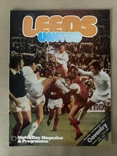 LEEDS UNITED V COVENTRY CITY 1974-75 LEAGUE PROGRAMME