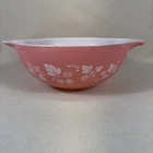 Vintage Pyrex 444 Pink Gooseberry Cinderella Mixing Nesting Bowl 4 Qt USA