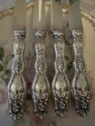 International Cloeta Grape Sterling Hollow Handle Knives Set of 4