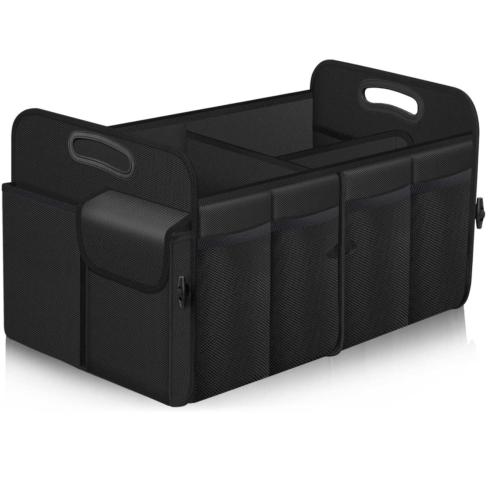 Large 72L Waterproof Trunk Organizer with 11 Pockets for SUV/Jeep/Sedan