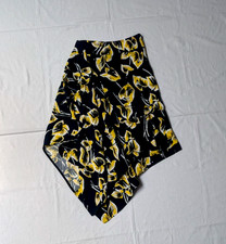 Marni Blue Yellow Floral Asymmetrical Midi Skirt Size 42 US 6