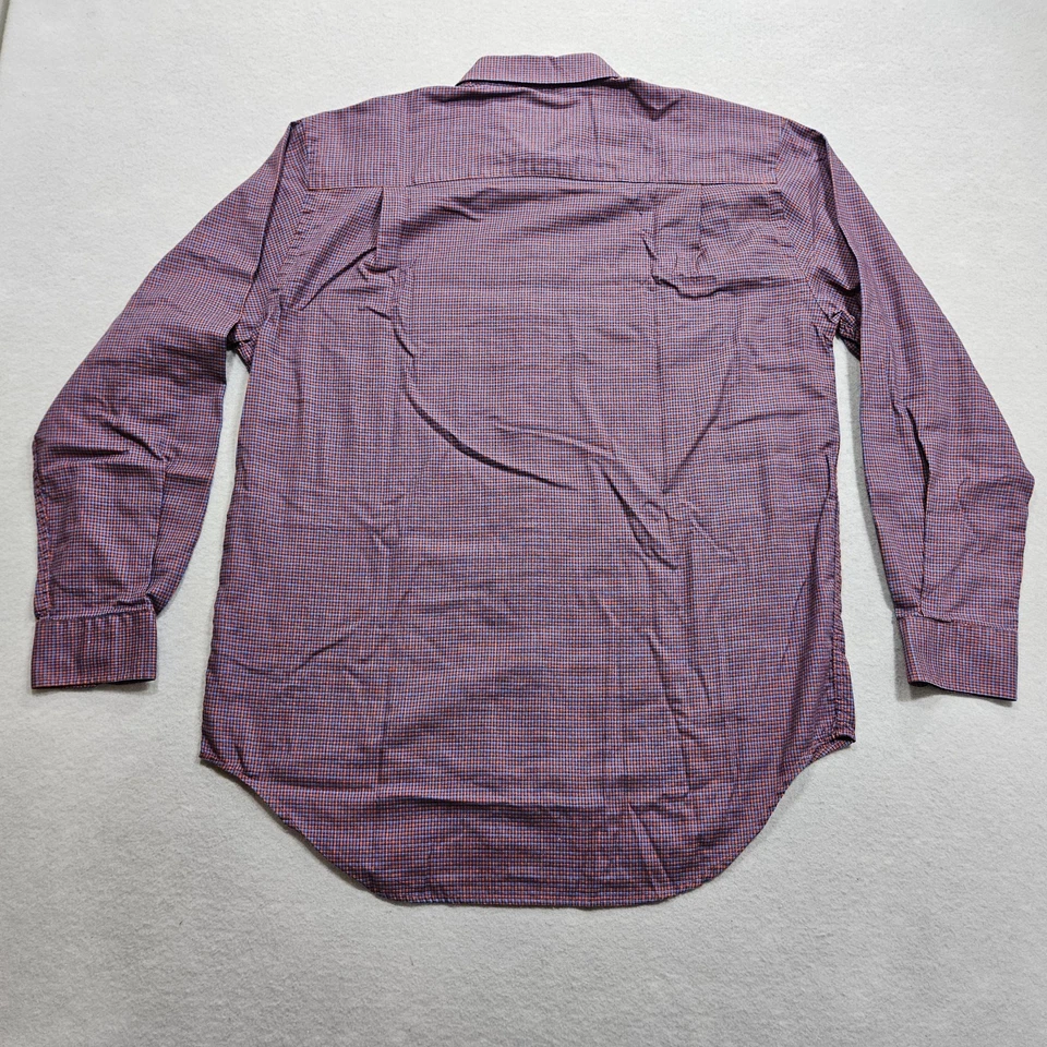 Austin Reed 衬衫 3 件装男式大号红色蓝色紫色格子图案格子条纹 — 第 3/4 张图片