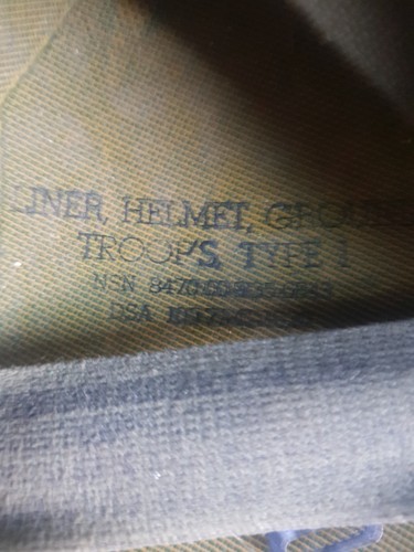 ww2 American m1 helmet,rear seam swivel bale macord,lot number 1260E.,1944,45. - Picture 20 of 20