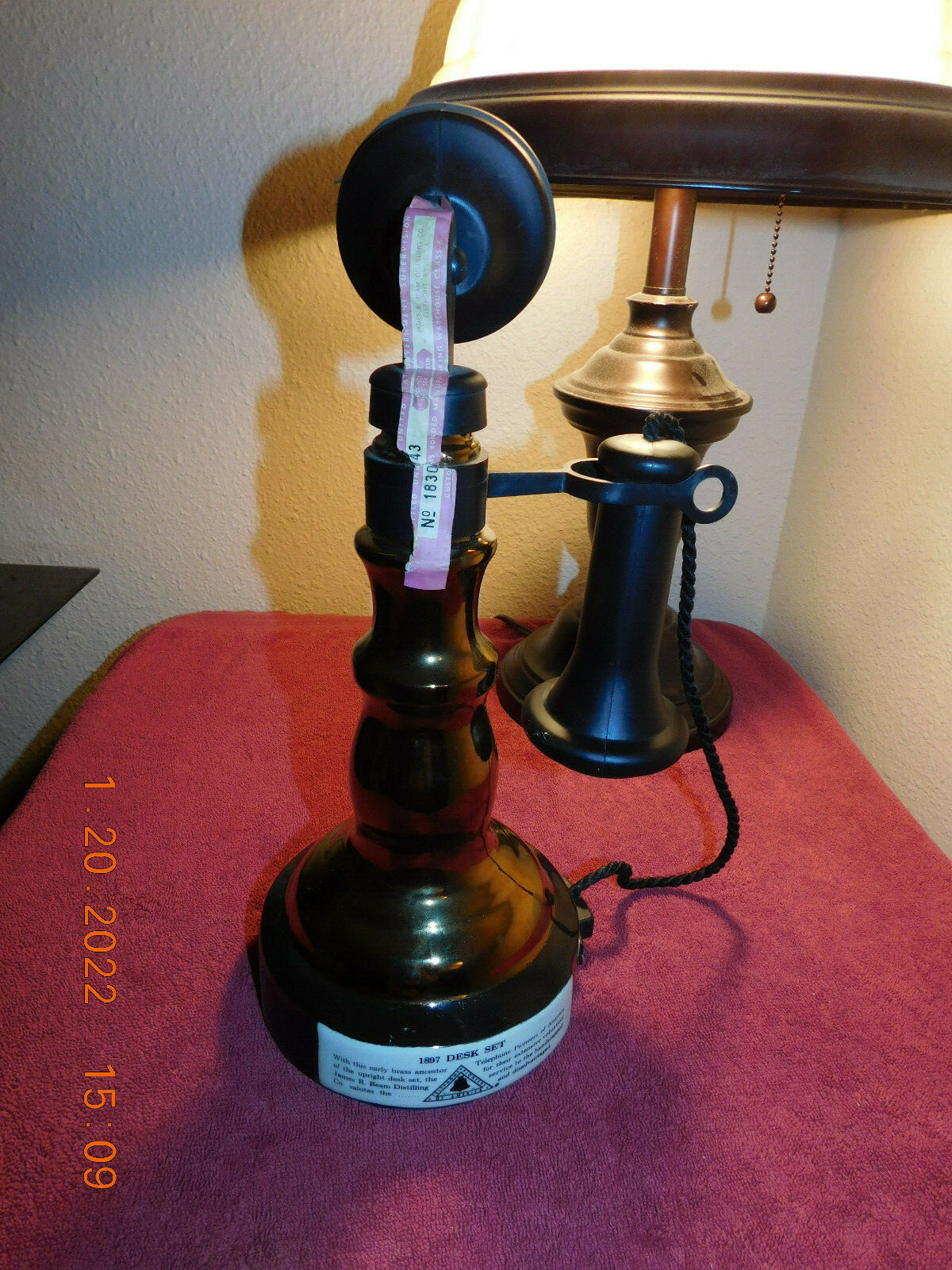 Jim Beam 1978 Candlestick Telephone Decanter eBay