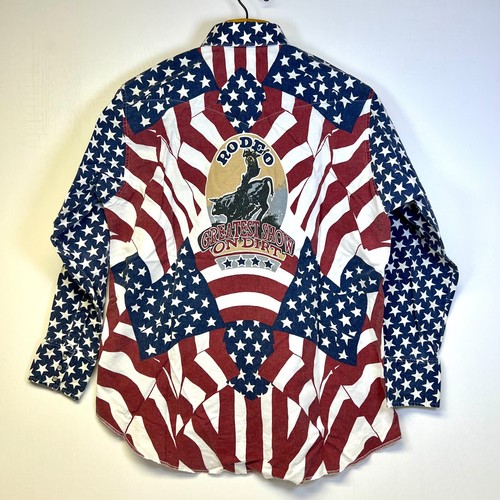 Chemise vintage Wrangler Brushpopper XL aztèque navajo