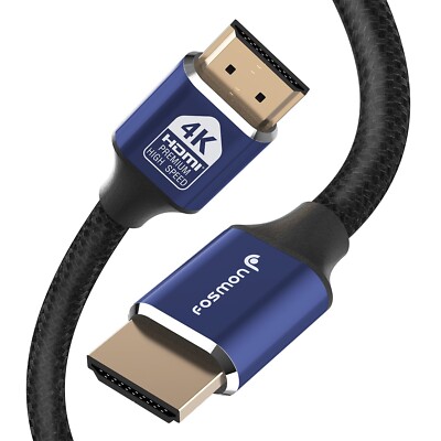 [1FT 3FT 6FT 10FT 15FT 25FT] 4K UHD High Speed Ethernet HDMI 2.0 Cable Plug