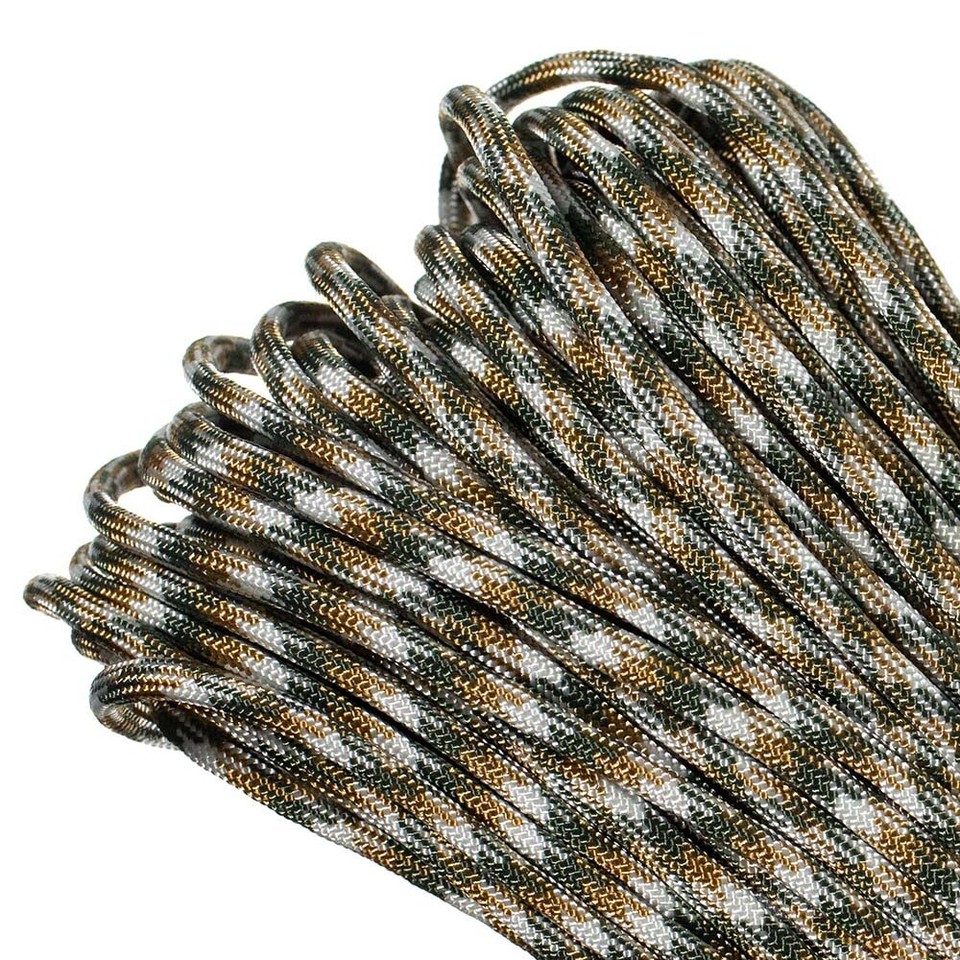 550 Paracord Camo Mil-Spec Type III 7 Strand 10ft 20ft 50ft 100ft ...