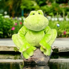 Baby GUND 10" Plush Green Frog Chubbles Stuffed Animal Toy Embroidered Eyes