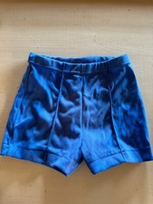Vtg 70s Nylon Stretch Blue Boy Shorts 3T