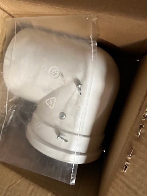 Bosch 7738003242 Concentric boiler Greenstar poly 90 elbow new