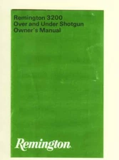Remington Model 3200 O/U Factory Owners Instructions Manual Reproduction