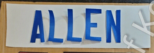 San Francisco 49ers UNSEWN Nameplate Namebar for your NFL Jersey - Any Year/Name - Picture 17 of 23