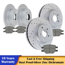 Front Rear Rotors and Brake Pads for Chevy Cobalt Malibu Pontiac G5 G6 Saturn