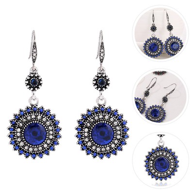 1 Paar Böhmenstil Ohrringe Sonnenblumenohrringe Frau Schmuck Schmuck