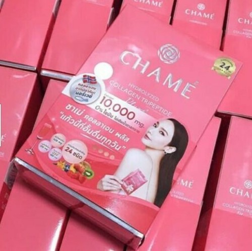 6x Chame Hydrolyzed Collagen Tripeptide Plus 10000 mg Anti-Aging Wrinkle Bright - Bild 8 von 9