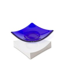 O.D.5.9"x5.9 D.1.6 Bullseye Circle in Square Mold Glass Fusing