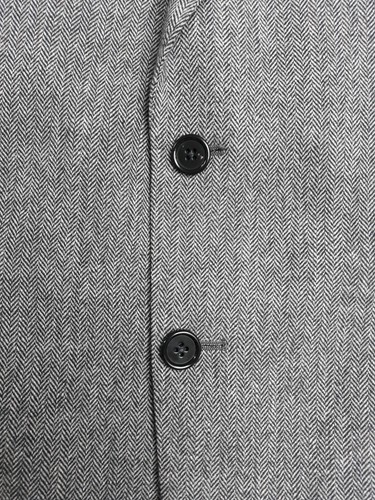 Austin Reed Grey Wool Cashmere Herringbone Suit Jacket -Mens 42R Made In England - Picture 9 of 12