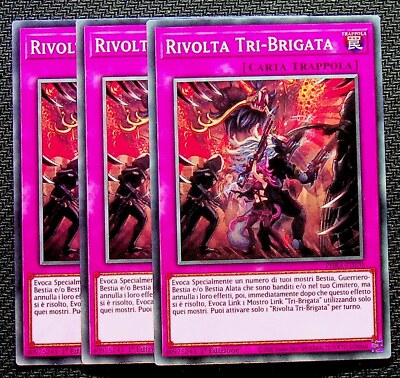 Set 3 Karten: REVOLTA TRI-BRIGATA Common auf Italienisch PHRA-IT070 YUGIOH