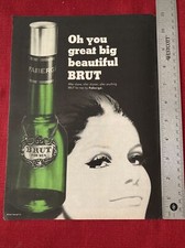 Pubblicità Brut by Faberge da uomo 1966 - ottima da incorniciare!