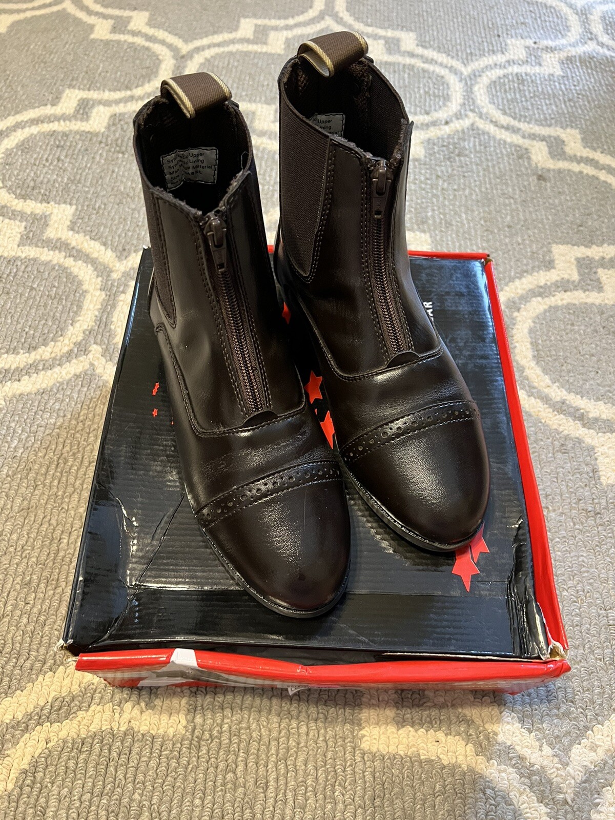 New w/ Box Womens (6.5) Brown Equistar Weather Paddock Booties