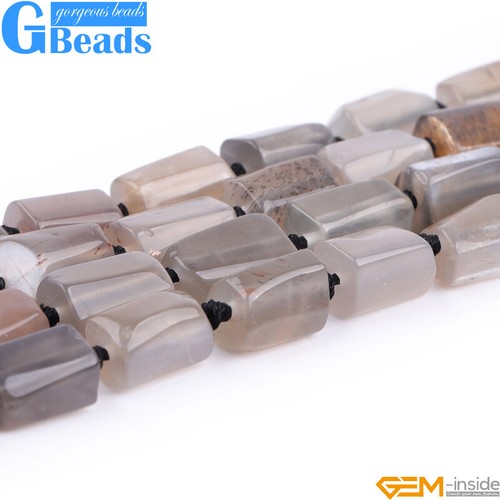 Natural Assorted Gemstone Faceted Tube Column Beads for Jewelry Making 8x12mm - Picture 162 of 192