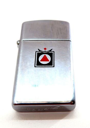 Vintage 1958 ZIPPO Slim Lighter with Gannett Fleming Logo along with Partial Box - Picture 2 of 9