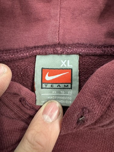 Vintage Y2K Nike Team University Of Minnesota Golden Gophers Swoosh Hoodie Sz XL - Picture 3 of 8