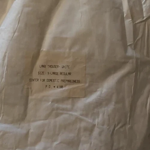 PANTALÓN EXTERIOR PROTECTOR QUÍMICO LANX - BLANCO Foto 3 de 4