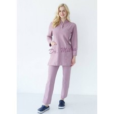 modest scrubs,long arm scrub,steep collar,modest scrubs,jumpsuit scrub,FAST SHIP