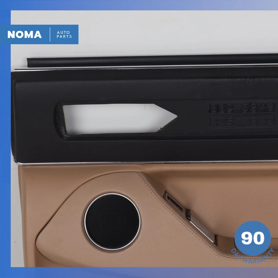 Оригинальная бежевая отделка задней правой внутренней дверной панели 86-92 Jaguar XJ40 XJ6 XJ12 - Изображение 4 из 4