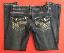 Beverly Hills Polo Club Flap Pocket Skinny Stretch Blue Jean Jeggings size 7