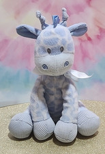 First And Main Jingles Blue Giraffe Baby Rattle 2773 9" Plush Lovey Crib Toy