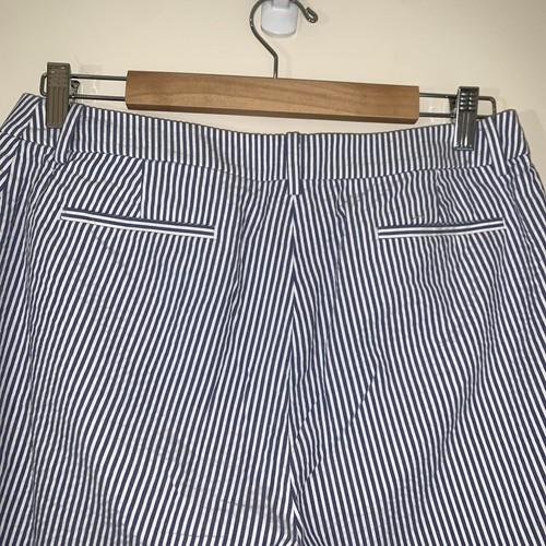 Brooks Brothers Womens Pants 8 Blue Seersucker Summer Coastal Beach Preppy - Picture 5 of 11
