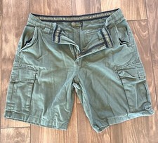 Boy Scouts Of America Mens Shorts Cargo Green Uniform Canvas Size 38 Cotton